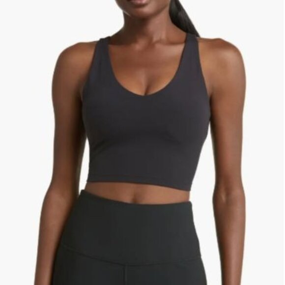 Zella Studio Luxe Crop Tank‎ Navy Blackberry S - Picture 1 of 7